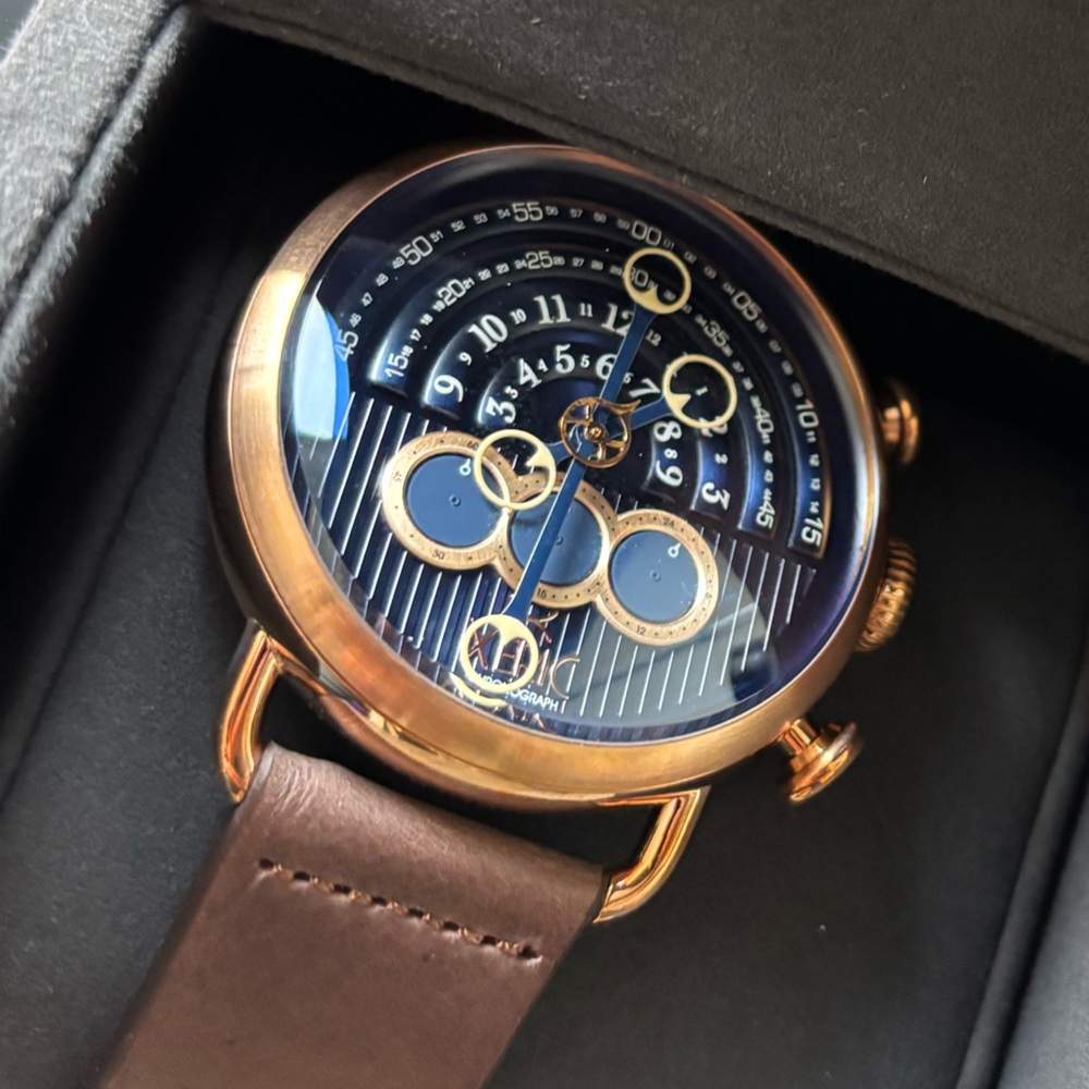 Xeric Halograph Chrono Sapphire Rose Gold Indigo